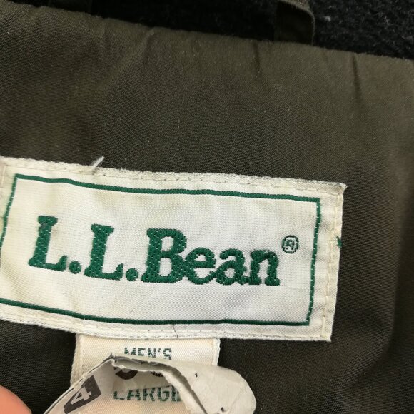 Vintage LL Bean Jacket Chore Barn Wool Cashmere Flannel Blanket Lined Mens Large - Picture 4 of 10